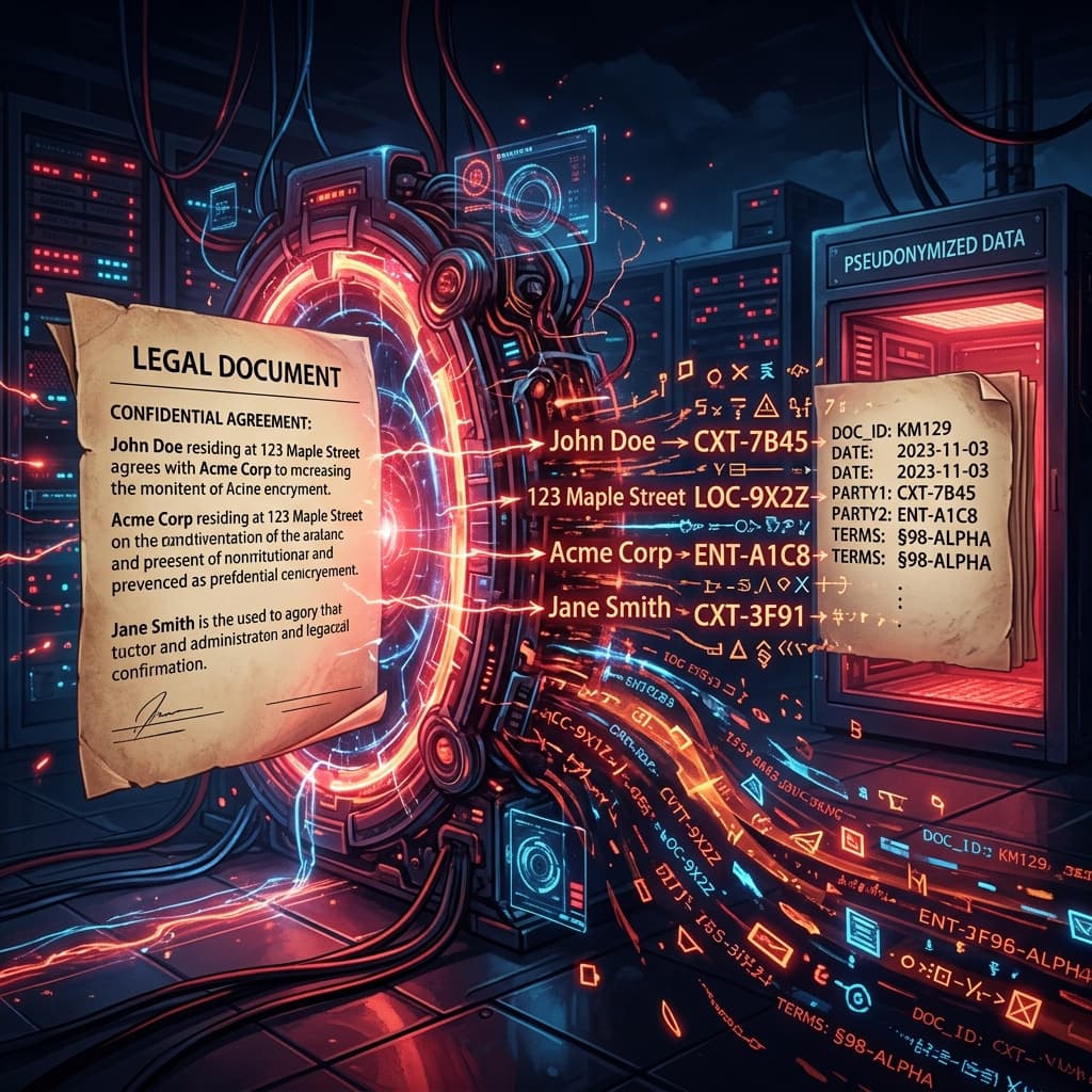Context masking transforms sensitive data before it leaves the secure perimeter