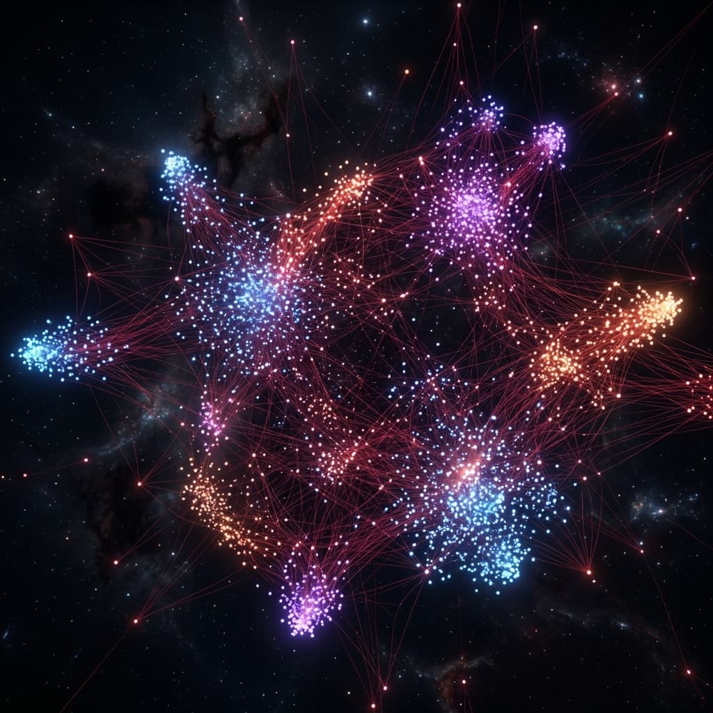 Vector database embeddings clustered by semantic similarity