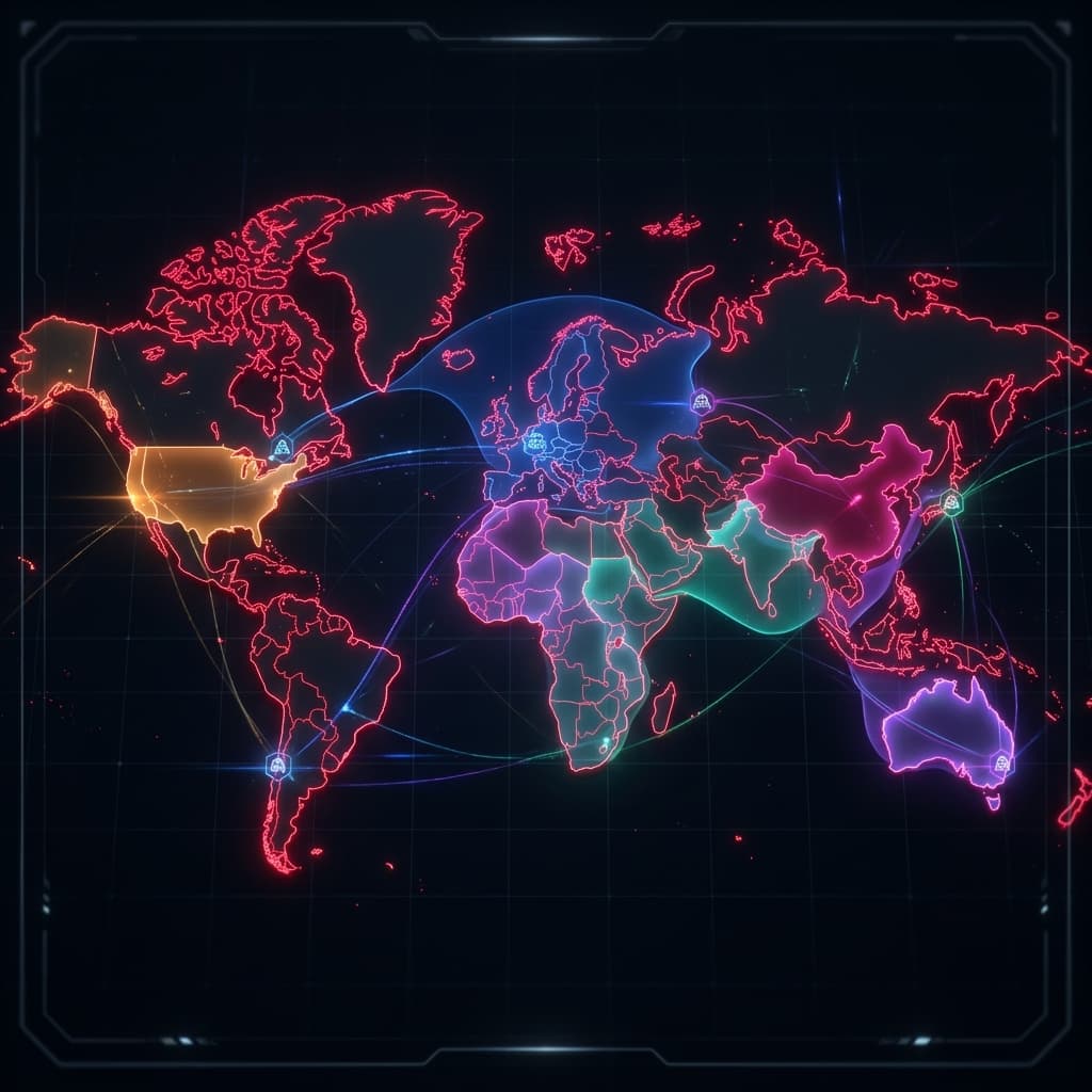 Global privacy regulation zones with AI agent deployment